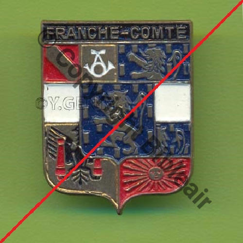 52.2 1943.46 ARMEE TERRE  2e BATAILLON DE FRANCHE COMTE et NON GBM.2.52  AUGIS SM Bol fenetre allonge grave AUGIS LYON Granuleux scintillant Src.Y.GENTY 